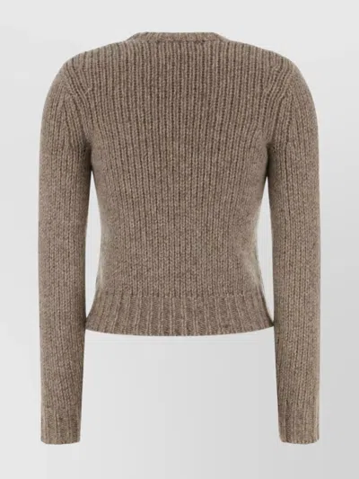 Co Cashmere Blend Long Sleeve Sweater In Gray