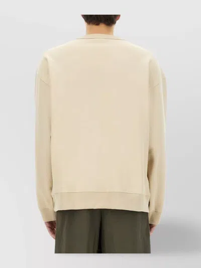 Dries Van Noten Graphic Crew Neck Long Sleeve Sweatshirt In Multi