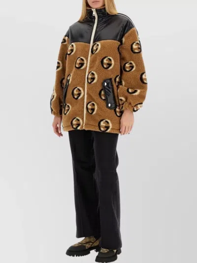 Gucci Oversized Jacket Featuring Contrast Panels In Multi