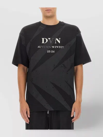 Dries Van Noten Logo Graphic Print Crew Neck T-shirt In Black