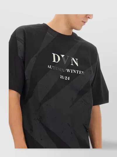 Dries Van Noten Logo Graphic Print Crew Neck T-shirt In Black