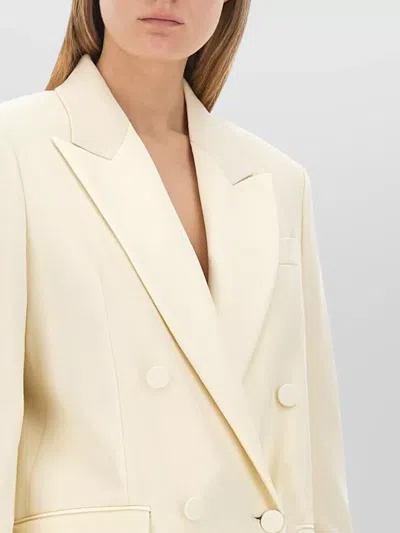 Max Mara Oversized Jacket Notched Lapels In Neutral