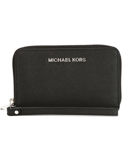 Michael Michael Kors 'jet Set Travel' Wallet In Black