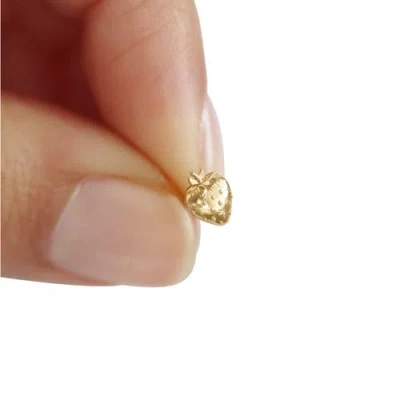 Whit Jewelry 14k Yellow Gold Strawberry Stud In Gold