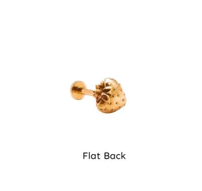 Whit Jewelry 14k Yellow Gold Strawberry Stud In Gold