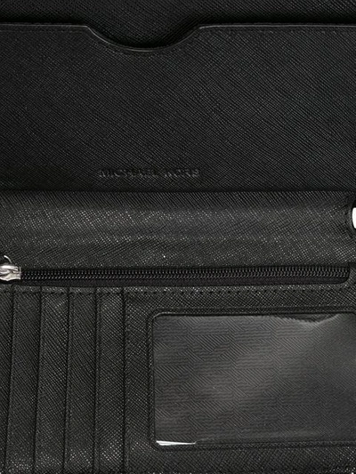 Shop Michael Michael Kors 'jet Set Travel' Wallet In Black