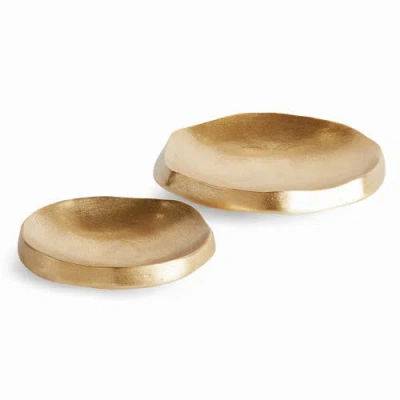 Napa Home & Garden Nico Decorative Bowls, Set Of 2 In Gold