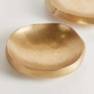 Napa Home & Garden Nico Decorative Bowls, Set Of 2 In Gold