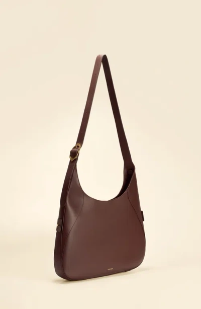 Oleada Mini Marina Hobo Bag In Brown