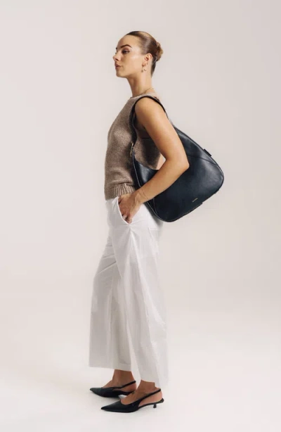 Oleada Mini Marina Hobo Bag In Black