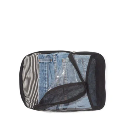 Baggallini The Jet Set Edit 4 Piece Compression Cube Set In Black