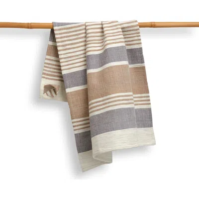 Sustainable Threads Elora Handspun & Handwoven Kitchen Towels In Multi