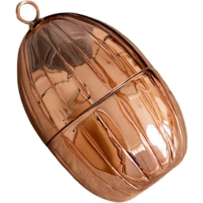 Coppermill Kitchen Cmk Vintage Inspired Copper Handmade Egg Ornaments In Brown