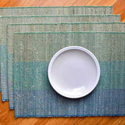 Sustainable Threads Biscotti Placemats In Blue