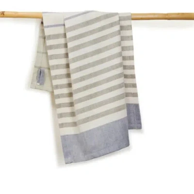 Sustainable Threads Verda Handwoven Kitchen Towels In Gray