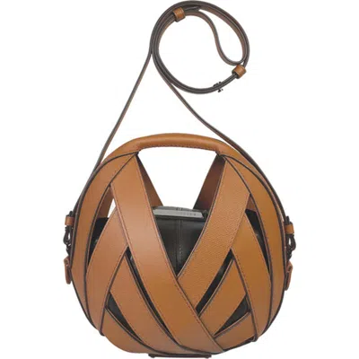 Perrin Paris Le Petit Panier Shoulder Bag In Brown