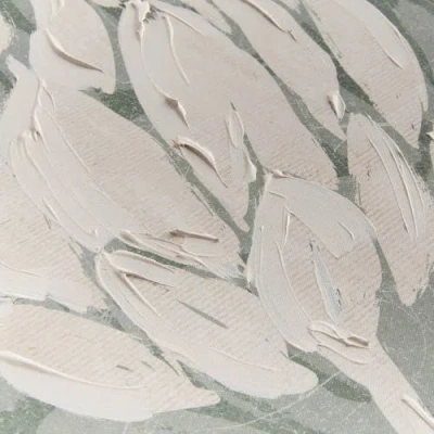 Napa Home & Garden Protea Triptych Hand-embellished Giclees Wall Art Set Of 3 In Green