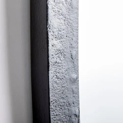 Napa Home & Garden Lamelle Black Framed Full Oval Full Length Wall Mirror In Black