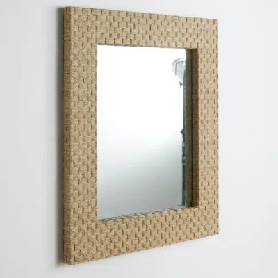 Napa Home & Garden Brennan Natural Framed Decorative Wall Mirror In Neutral