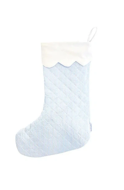 Bits & Bows Quilted Christmas Stocking In Blue