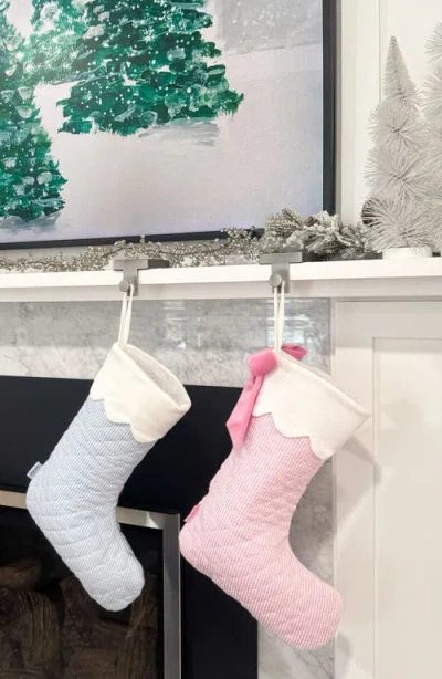 Bits & Bows Quilted Christmas Stocking In Blue
