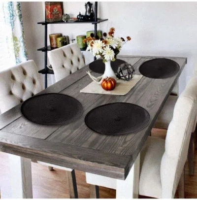 Tag Woven Placemats In Black