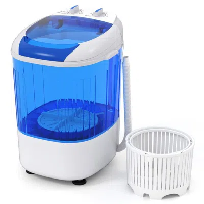 Proxxi Portable Mini Semi-automatic Washing Machine With Spin Tub And Drain Hose 2.5 Kg Capacity In Blue