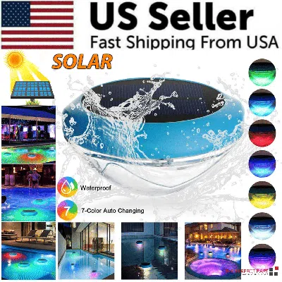 Proxxi Solar Led Rgb Light Outdoor Garden Pond Swimming Pool Floating Waterproof Lamps In Blue