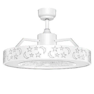 Proxxi 23 Inch Ceiling Fan With Led Light And Remote Control In White