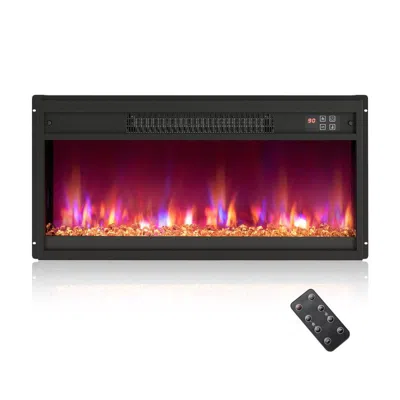Proxxi 18/23/26 Inch 1500w Electric Fireplace Insert With Remote Control In Black