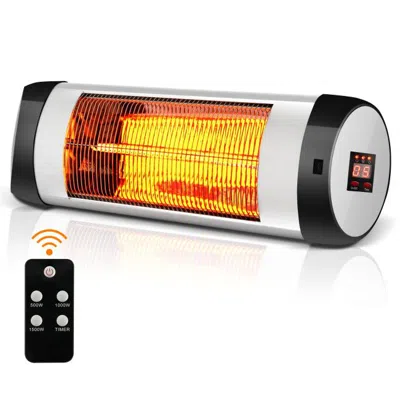 Proxxi 1500w Wall-mounted Electric Heater Patio Infrared Heater With Remote Control In White