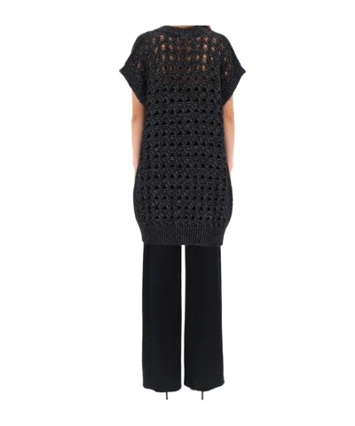 Herno Women Vest With Perforated Workmanship In Black