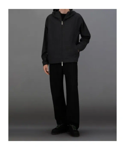 Herno Hooded Zip-front Jacket In Black