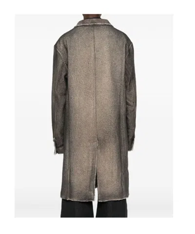 Avant Toi Single-breasted Coat In Gray