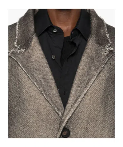 Avant Toi Single-breasted Coat In Gray
