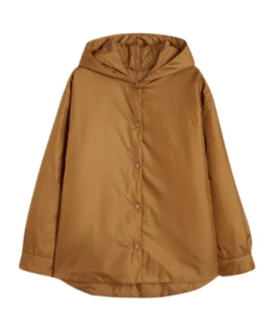Aspesi Press-stud Fastening Jacket In Brown