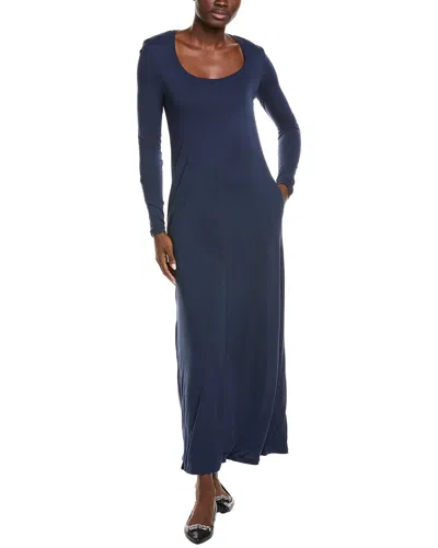 Atm Anthony Thomas Melillo Jersey Midi Dress In Blue