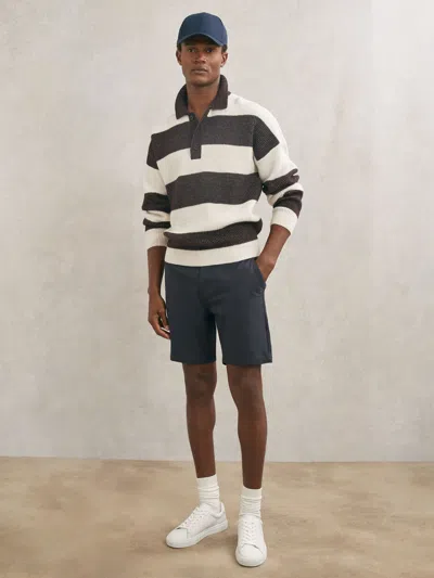 Paige Slim-fit Stretch Shorts In Blue