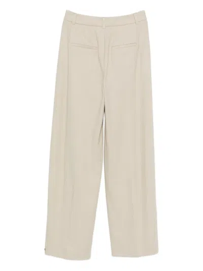Luisa Cerano Concealed-fastening Tailored Trousers In Neutral