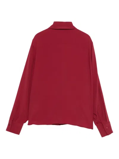 Luisa Cerano Ruffled-detail Blouse In Red
