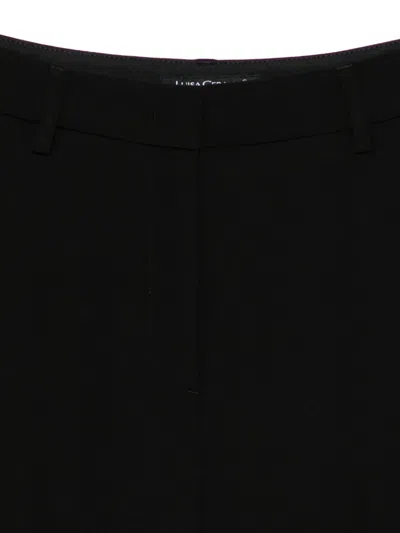 Luisa Cerano Concealed-fastening Tailored Trousers In Black