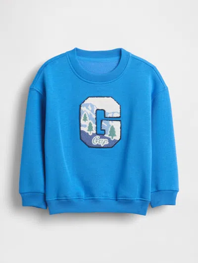 Gap Baby & Toddler Vintagesoft Graphic Logo Sweatshirt In Blue