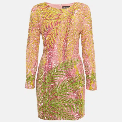 Pre-owned Retroféte Multicolor Sequin Nikki Mini Dress M