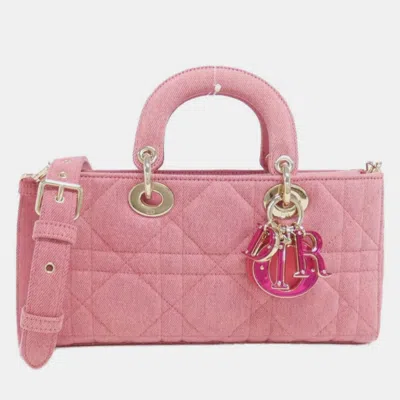 Pre-owned Dior Christian  Lady D Joy Medium Handbag In Pink
