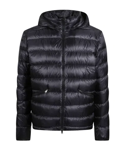 Herno Hooded Padded Jacket In Black