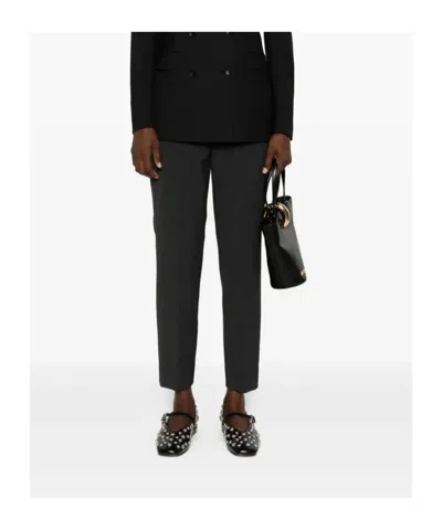 Rosso 35 Pressed-crease Trousers In Black