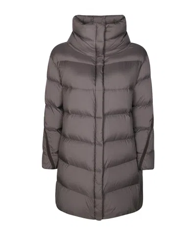 Herno Medium Down Jacket With Zip In Gray