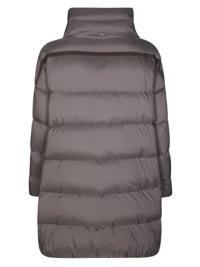Herno Medium Down Jacket With Zip In Gray