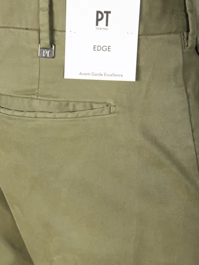 Pt01 Tailored Grey Trousers With Single Front Pleat In Brown