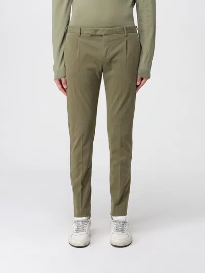 Pt01 Tailored Grey Trousers With Single Front Pleat In Brown